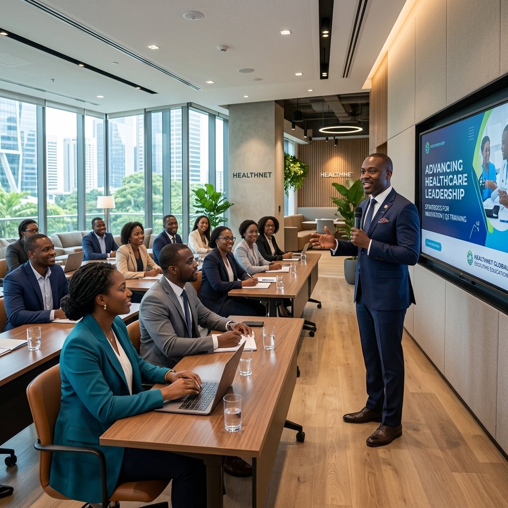 Managers in a business administration development session